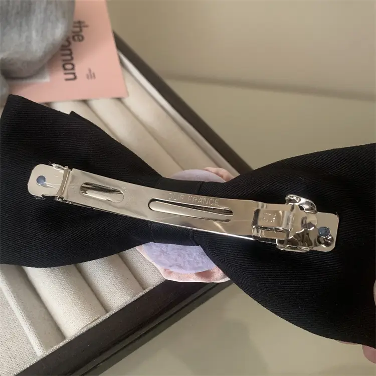 Japanese Style Black Pink Rose Hair Clips for Girls — feature 8