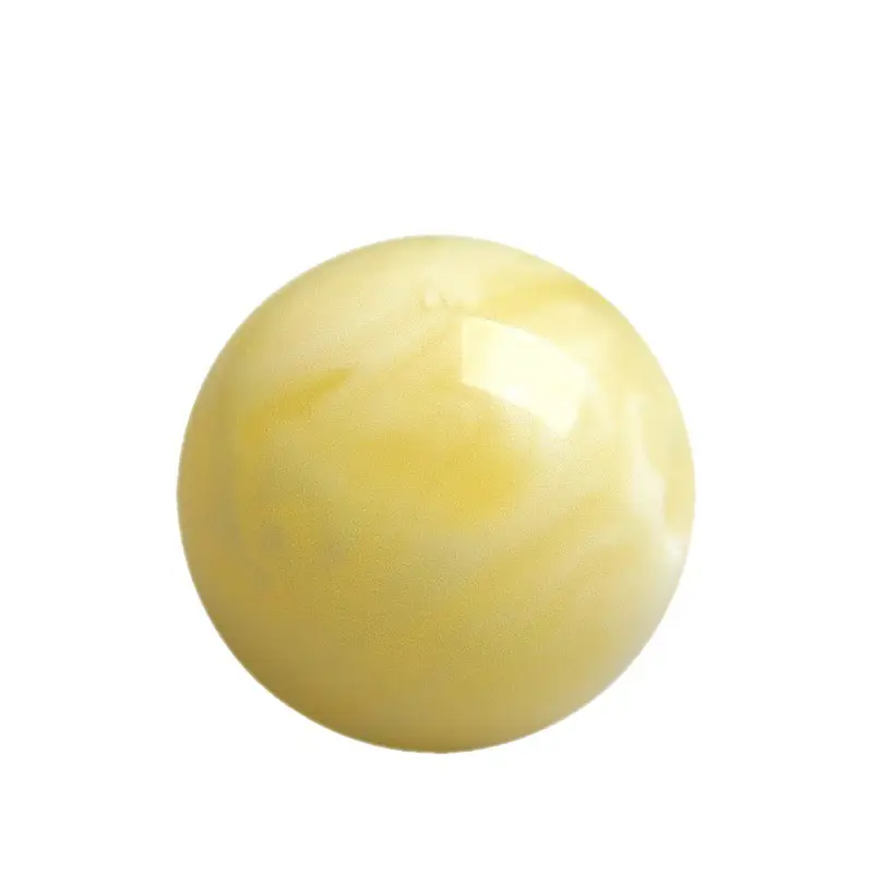 Baltic Natural Amber White Beeswax Round Beads 4-20mm - Image 6