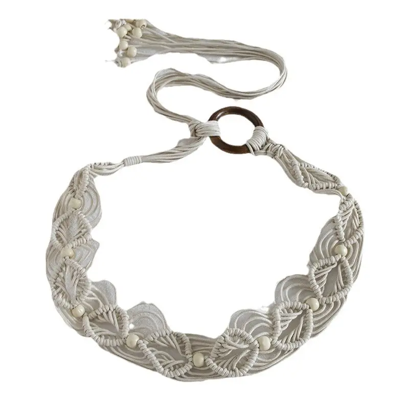 Bohemian Wax Rope Ethnic Knot Women's Belt - Image 10