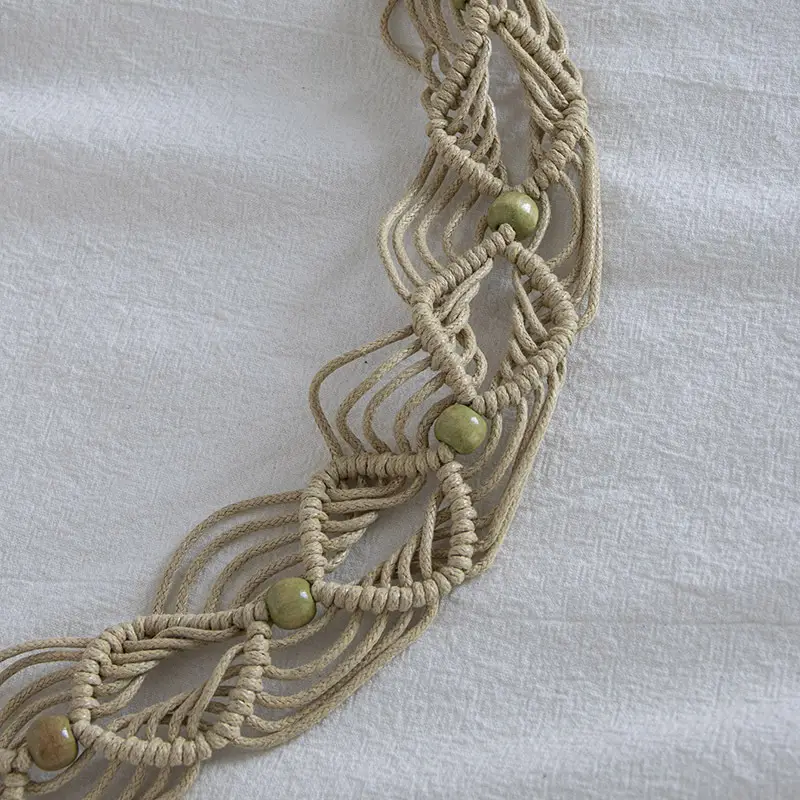 Bohemian Wax Rope Ethnic Knot Women's Belt — feature 15
