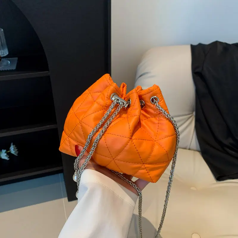 White Quilted Shoulder Bag for Women 2023 - Image 8