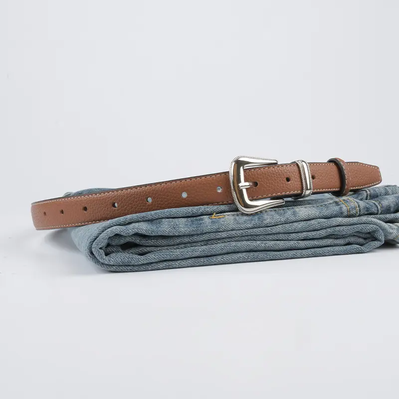 Women's Genuine Leather Belt with Pin Buckle - Image 17