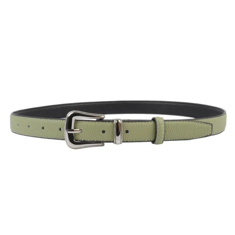 Women's Genuine Leather Belt with Pin Buckle - Image 19