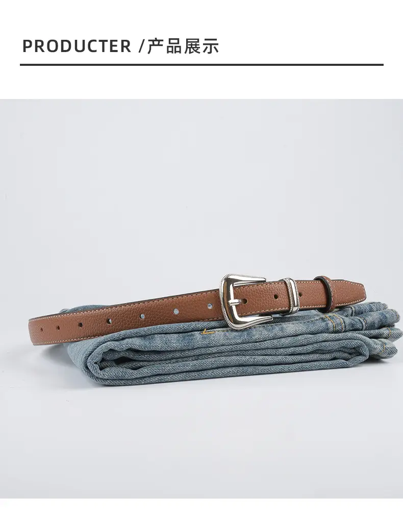 Women's Genuine Leather Belt with Pin Buckle β feature 10
