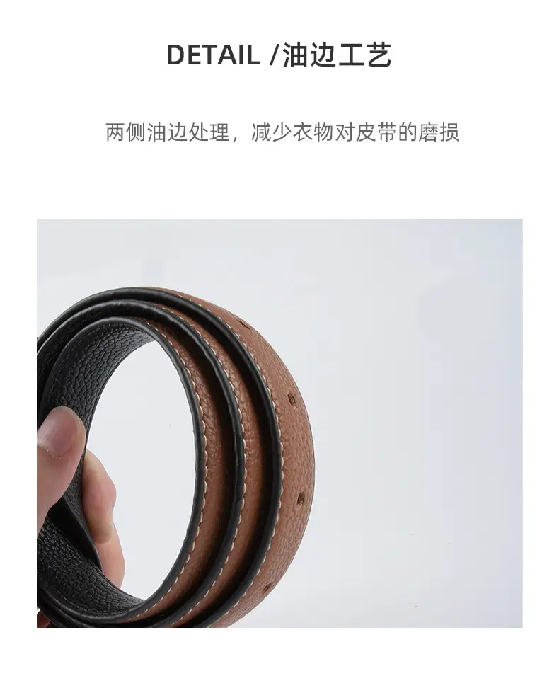 Women's Genuine Leather Belt with Pin Buckle β feature 8