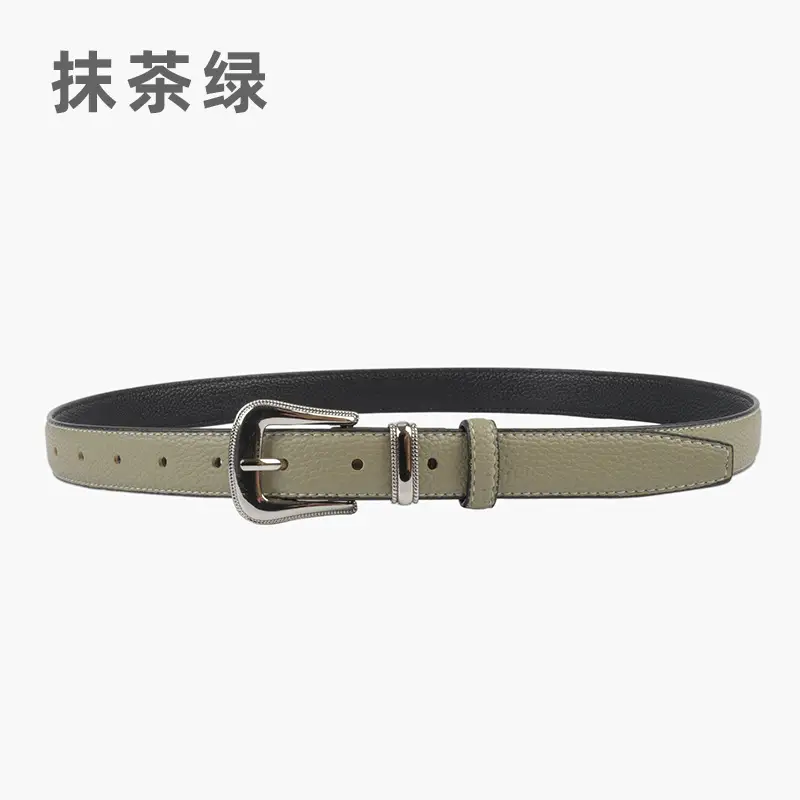 Women's Genuine Leather Belt with Pin Buckle - Image 10