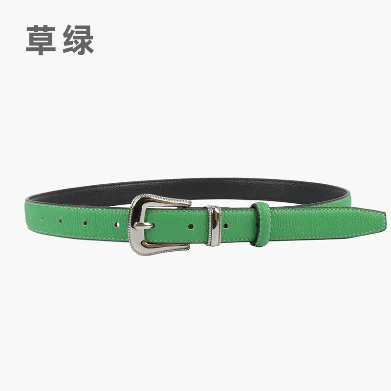 Women's Genuine Leather Belt with Pin Buckle - Image 11