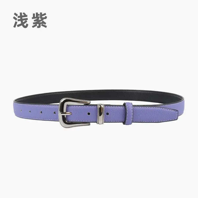 Women's Genuine Leather Belt with Pin Buckle - Image 12