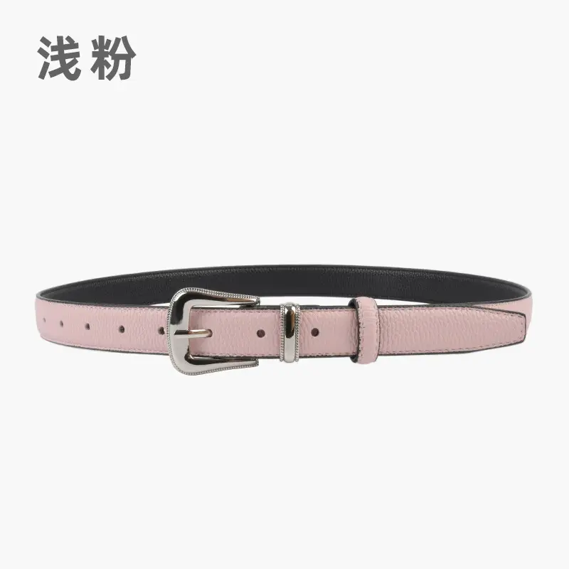 Women's Genuine Leather Belt with Pin Buckle - Image 5