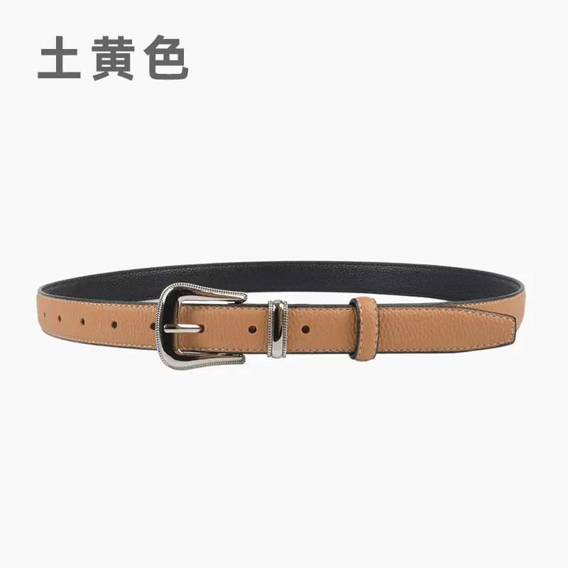 Women's Genuine Leather Belt with Pin Buckle - Image 8