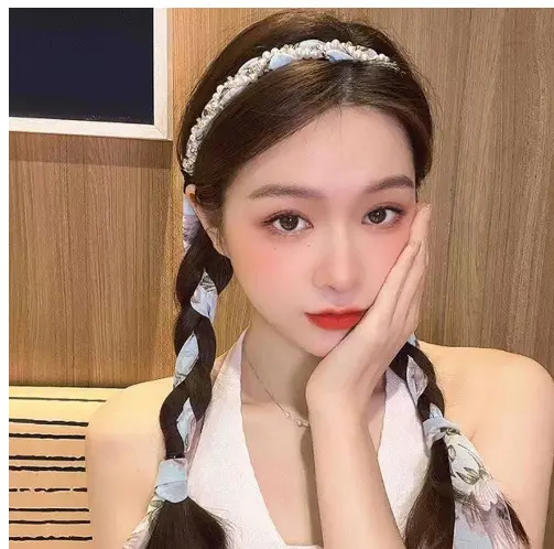 Vintage Hairpin with Silk Satin Scarf for Women - Image 11