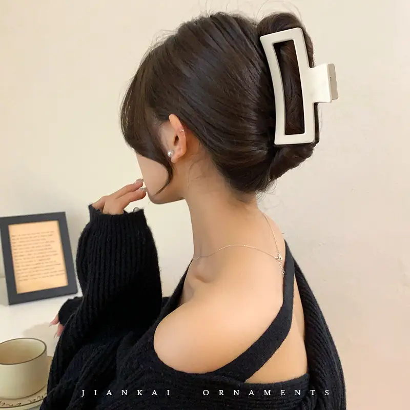 Oversized Square Hair Clip for Women Back Head Hairpin - Image 2