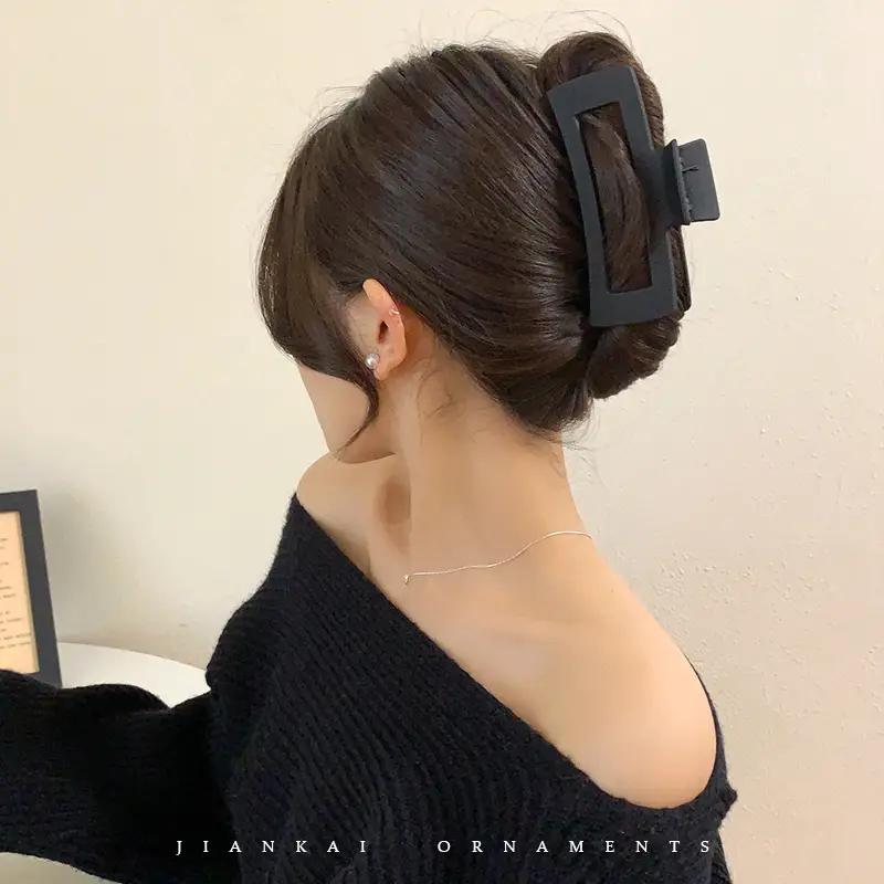 Oversized Square Hair Clip for Women Back Head Hairpin - Image 3