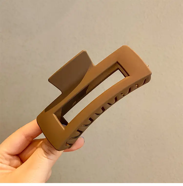 Oversized Square Hair Clip for Women Back Head Hairpin — feature 27