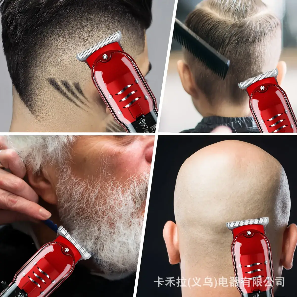Transparent Hair Clipper Professional Barber Electric Shaver - Image 21
