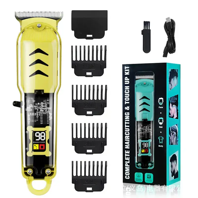 Transparent Hair Clipper Professional Barber Electric Shaver - Image 11