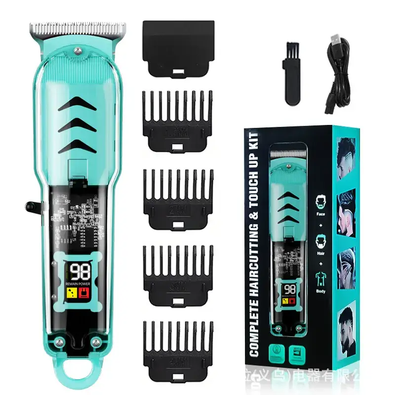 Transparent Hair Clipper Professional Barber Electric Shaver - Image 9