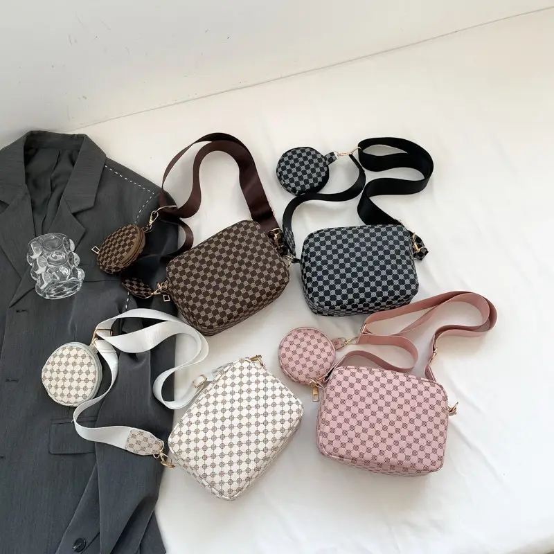 Women Printed Casual Shoulder Bag Brown Patterned 2023 - Image 8