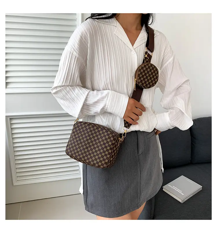 Women Printed Casual Shoulder Bag Brown Patterned 2023 — feature 18