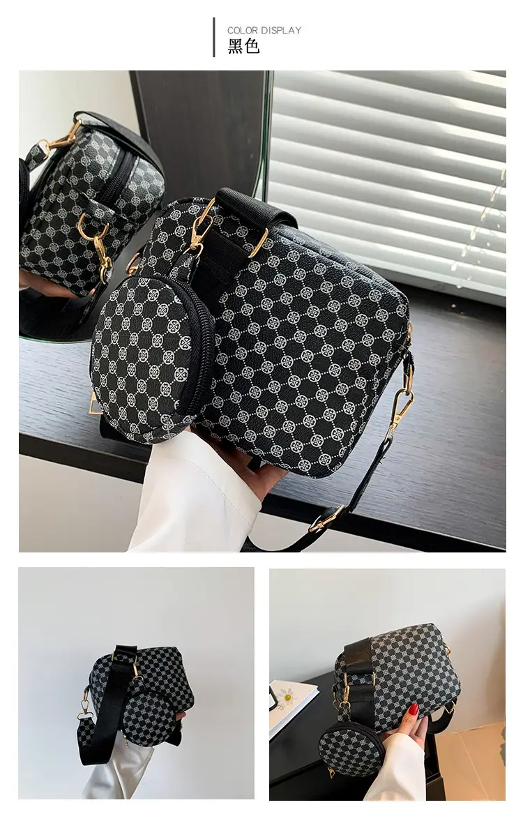 Women Printed Casual Shoulder Bag Brown Patterned 2023 — feature 21