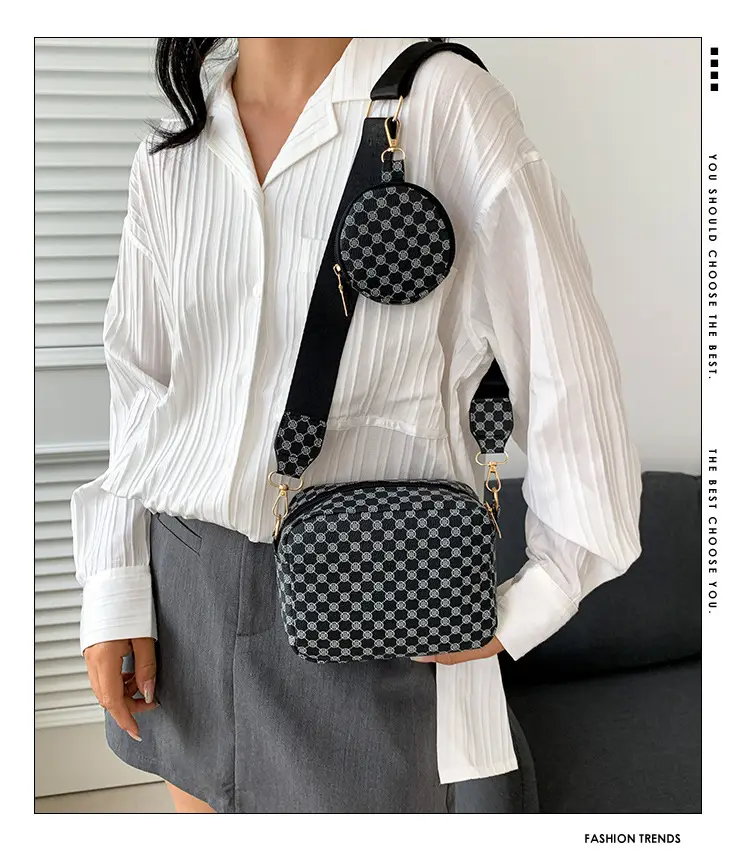 Women Printed Casual Shoulder Bag Brown Patterned 2023 — feature 3