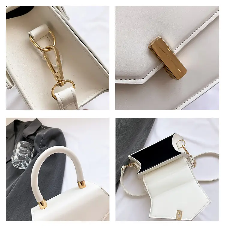 Retro Square Metal Lock Shoulder Bag 2022 Women — feature 10