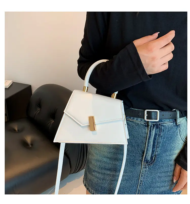 Retro Square Metal Lock Shoulder Bag 2022 Women — feature 13