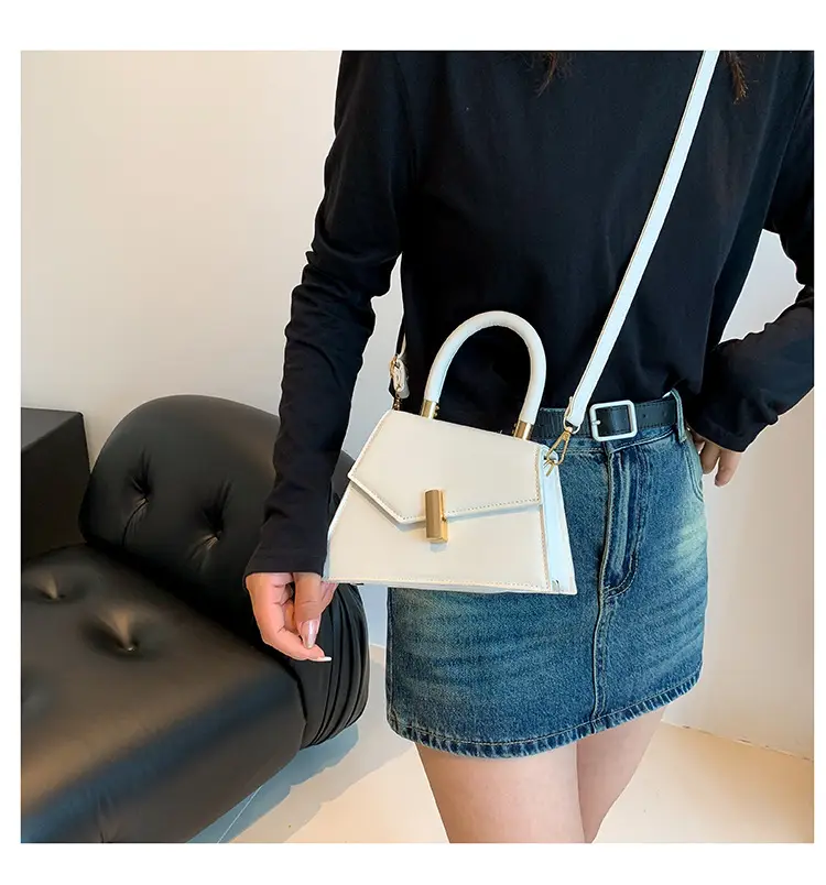 Retro Square Metal Lock Shoulder Bag 2022 Women — feature 14