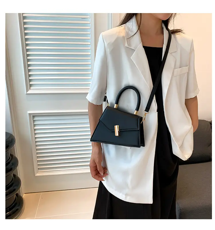 Retro Square Metal Lock Shoulder Bag 2022 Women — feature 15