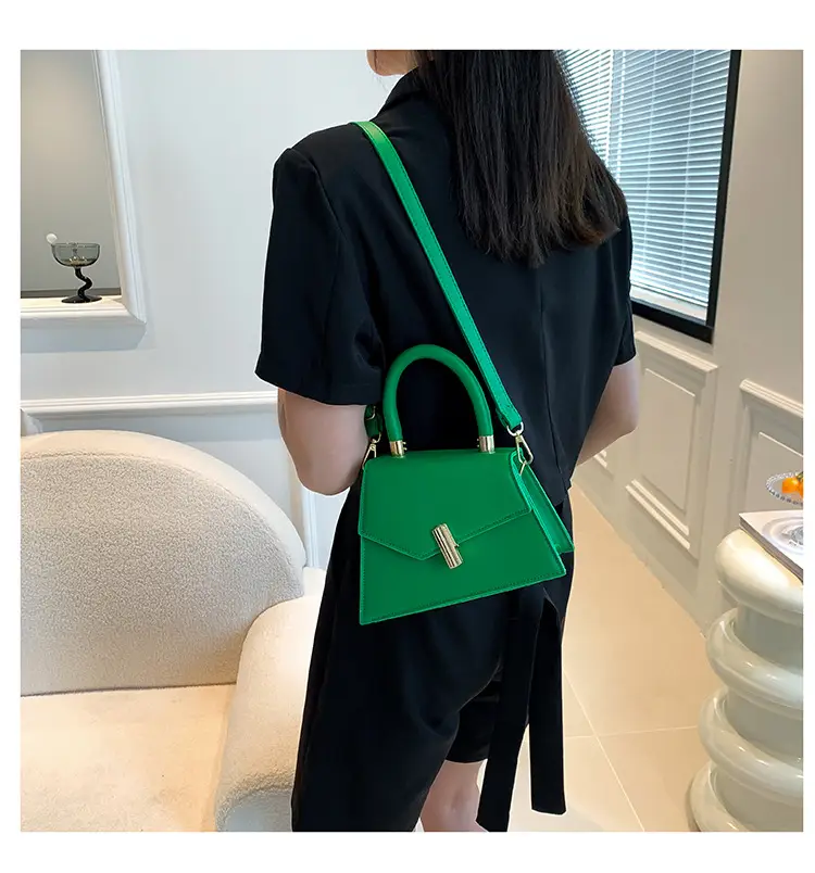Retro Square Metal Lock Shoulder Bag 2022 Women — feature 20