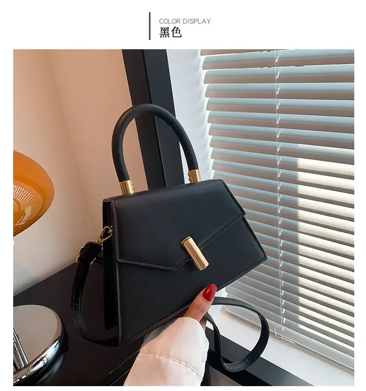 Retro Square Metal Lock Shoulder Bag 2022 Women — feature 21