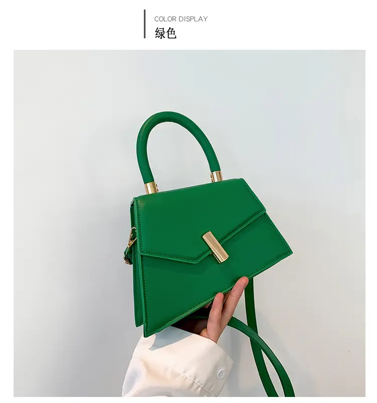 Retro Square Metal Lock Shoulder Bag 2022 Women — feature 24