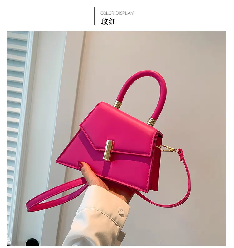 Retro Square Metal Lock Shoulder Bag 2022 Women — feature 25