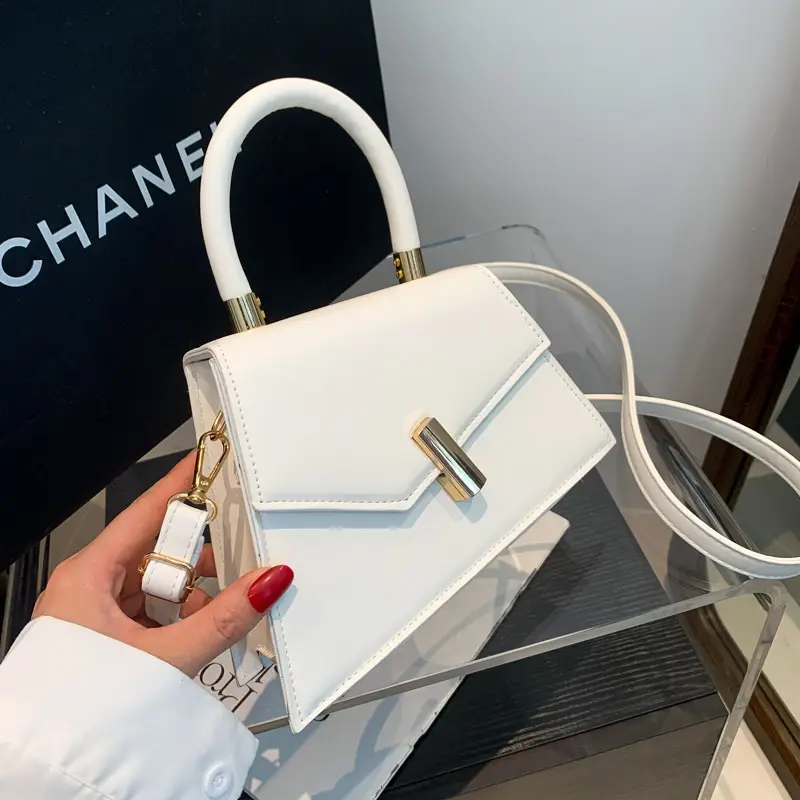 Retro Square Metal Lock Shoulder Bag 2022 Women - Image 2