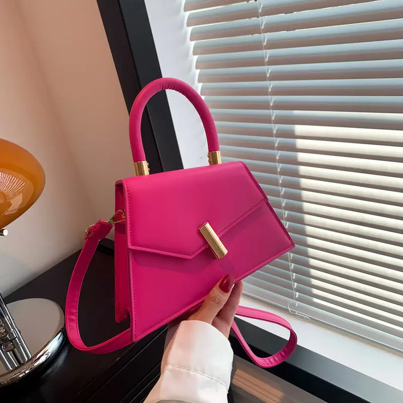 Retro Square Metal Lock Shoulder Bag 2022 Women - Image 4