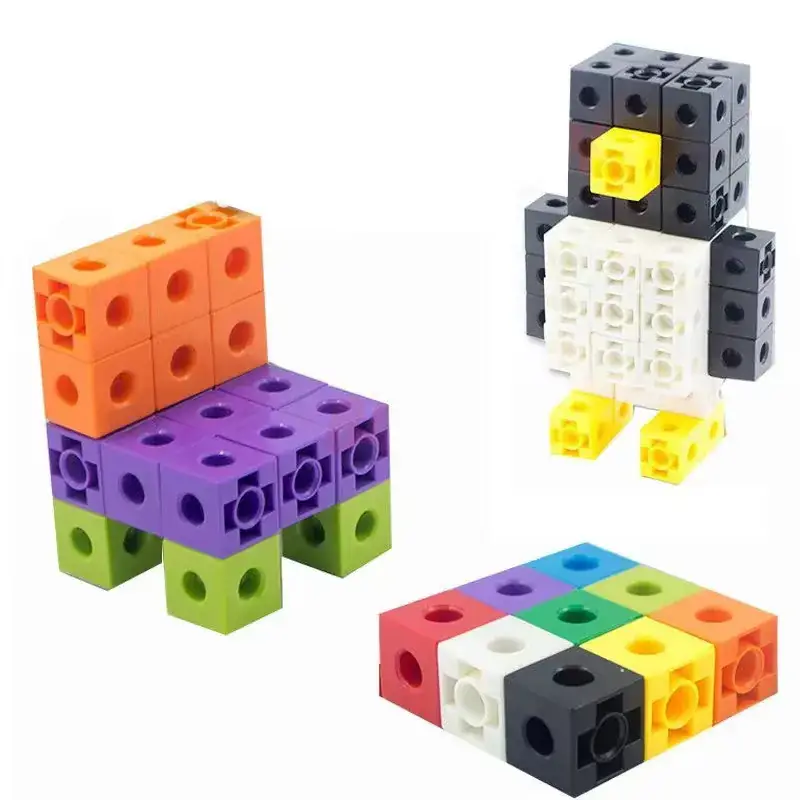 Assembled Rainbow Building Blocks 2cm100 Kids Educational Toys - Image 6