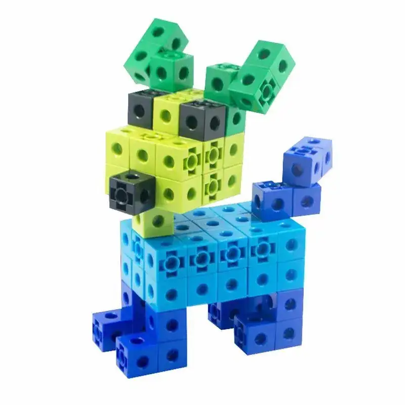Assembled Rainbow Building Blocks 2cm100 Kids Educational Toys - Image 7