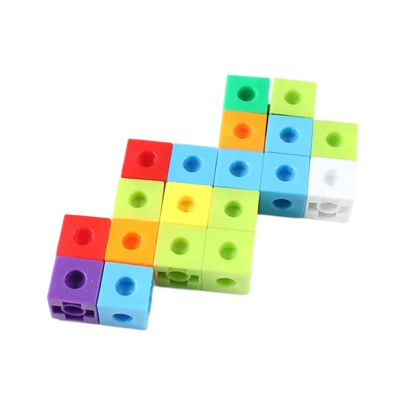 Assembled Rainbow Building Blocks 2cm100 Kids Educational Toys - Image 8