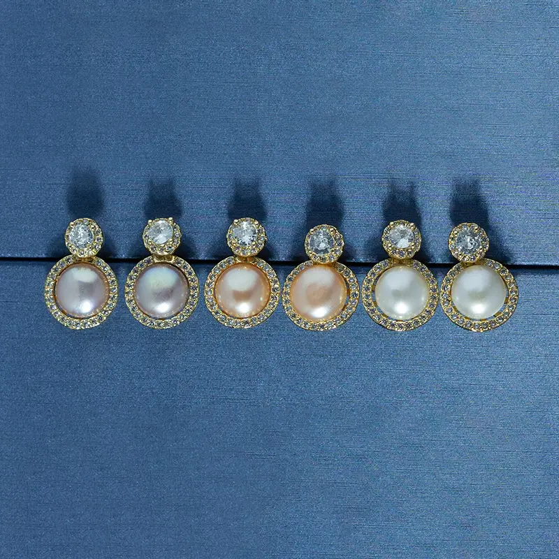 Princess Silver Pearl Earrings for Women - Image 5