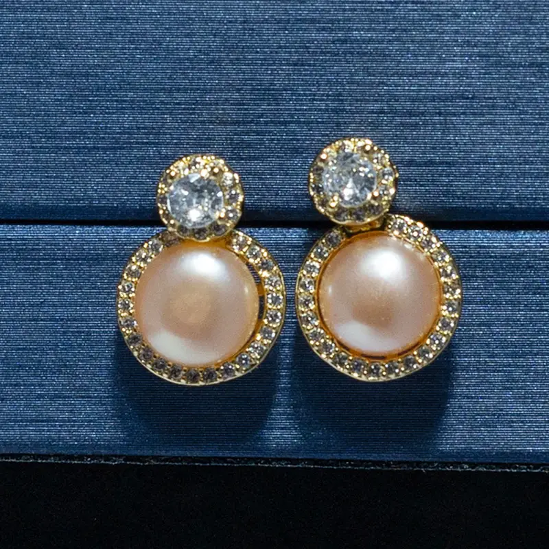 Princess Silver Pearl Earrings for Women - Image 2