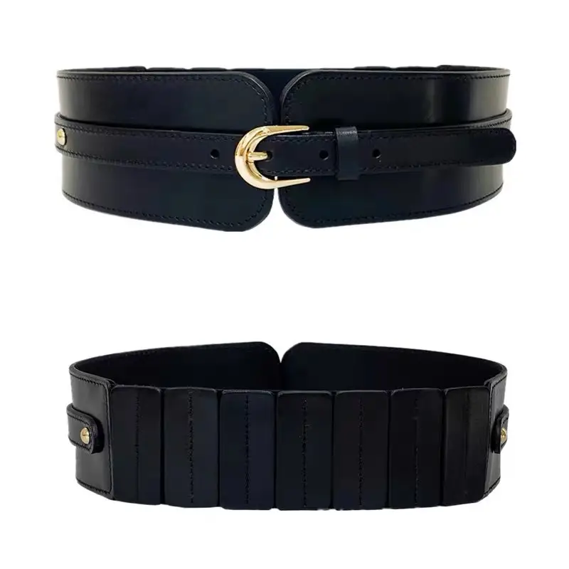 Red Extra Wide Waistband Belt for Women - Image 8