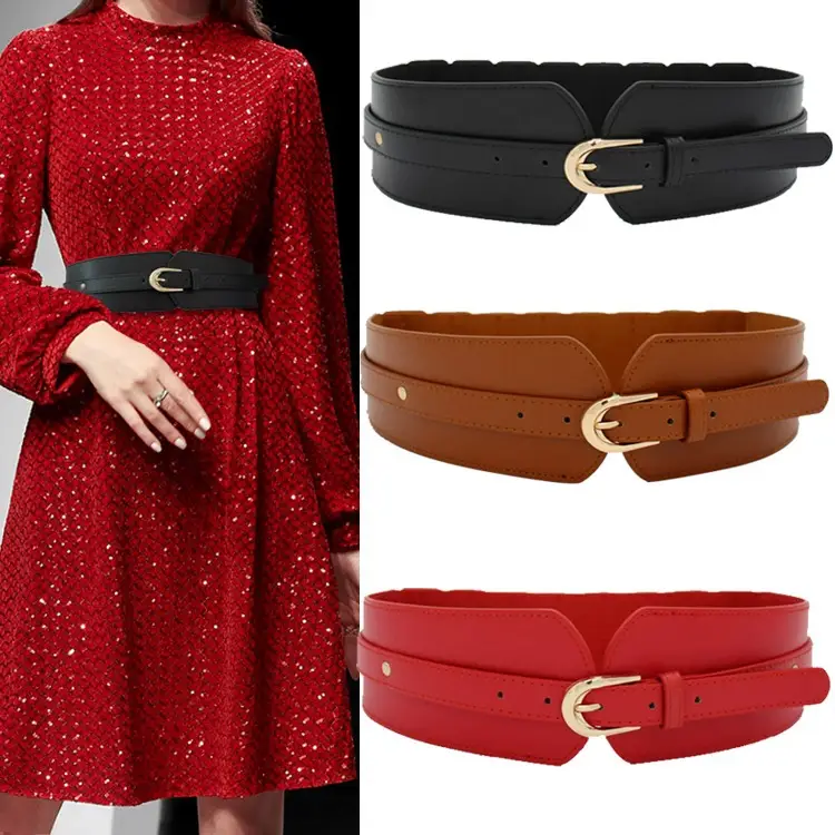 Red Extra Wide Waistband Belt for Women โ feature 4