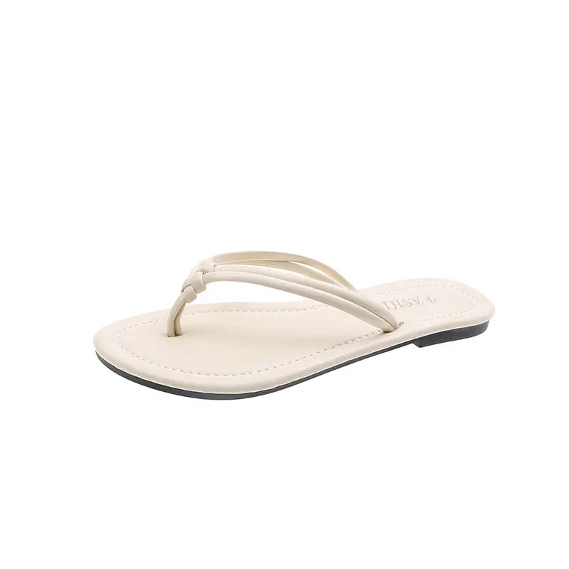 2025 Black Korean Style Women's Flip Flops Large Size