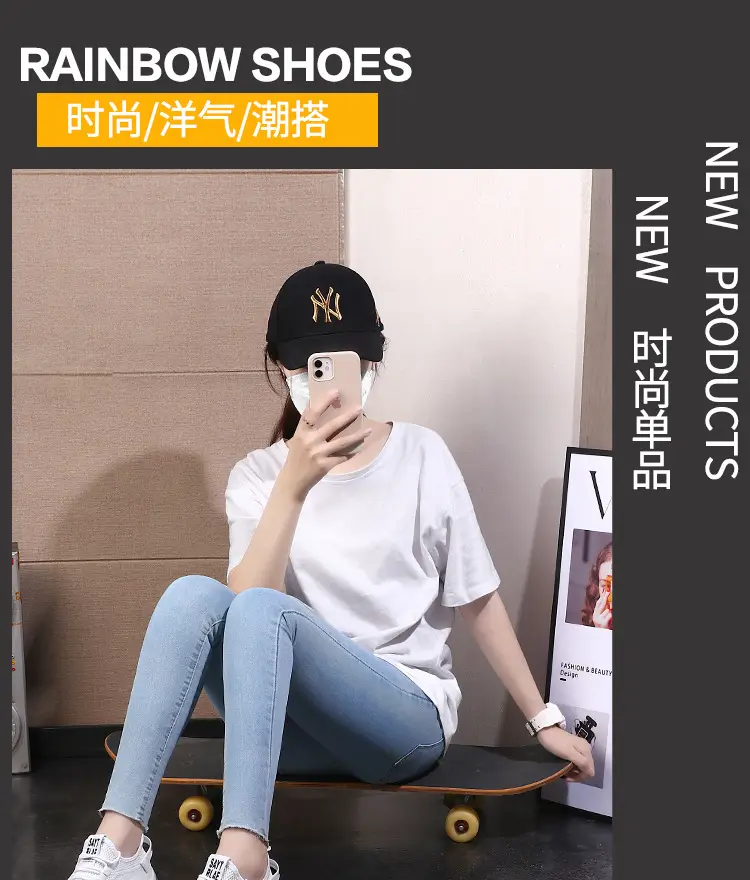 Women's Cream Flyknitted Sports Shoes Lightweight Mesh Non-Slip — feature 7