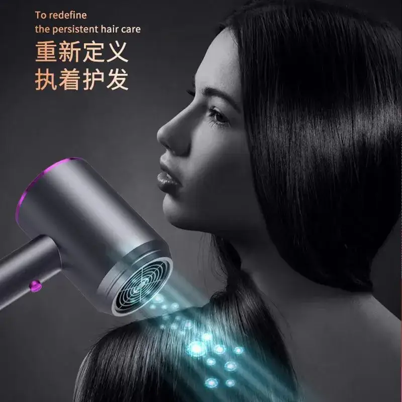 Black Hair Dryer with 800W Negative Ion Technology - Image 6