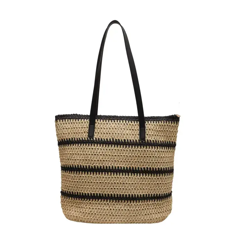 Straw Woven Large Capacity Women's Tote Bag - Image 7