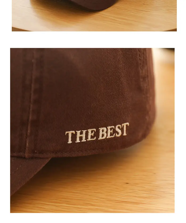 Navy Blue Korean Style Washed Cap for Girls — feature 11