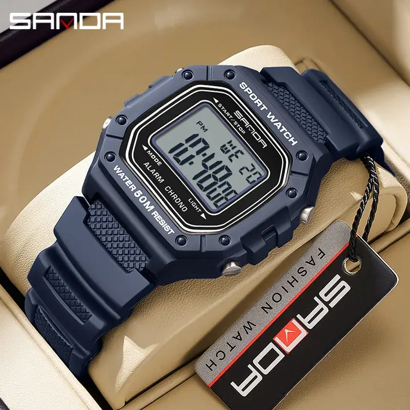 Sanda Multifunctional Luminous Waterproof Watch for Men Women - Image 20