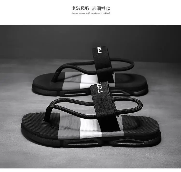 Men's Blue Yellow Summer Flip-Flops Sandals — feature 17