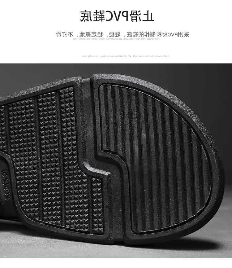 Men's Blue Yellow Summer Flip-Flops Sandals — feature 5